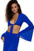 Luli Fama Cosita Buena Bell Sleeve Crop Top